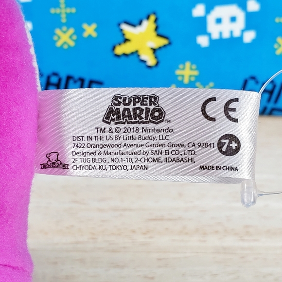 All Star Collection Super Mario PURPLE YOSHI 8" #49 Nintendo Little Buddy Plush - Picture 8 of 11